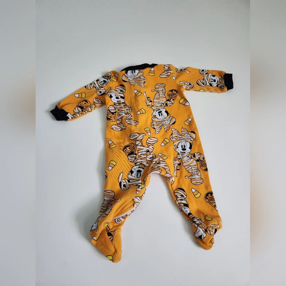 Disney Mickey/Minnie Mouse Halloween Baby‎ Sleeper 100% Cotton Size 0-3 Months